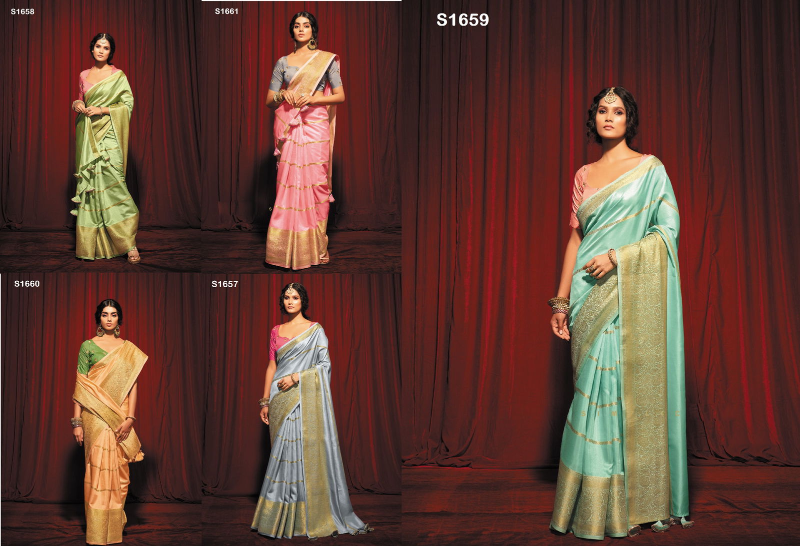 Zyanya Vol 3 Designer Silk Striped Pattern Saree
